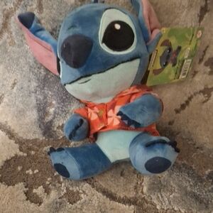 Blue Plush Toy with Pink Ears